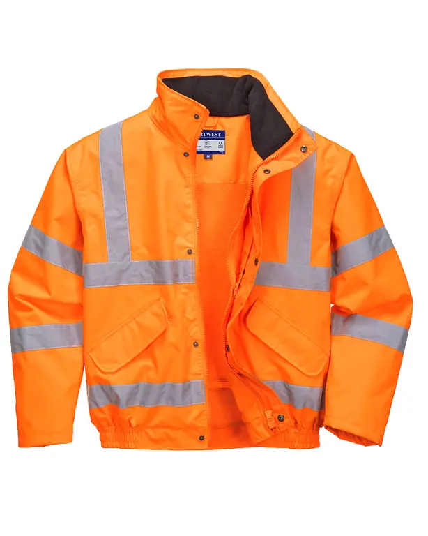Atmungsaktive Hi-Vis Jacke mit Mesh-Futter