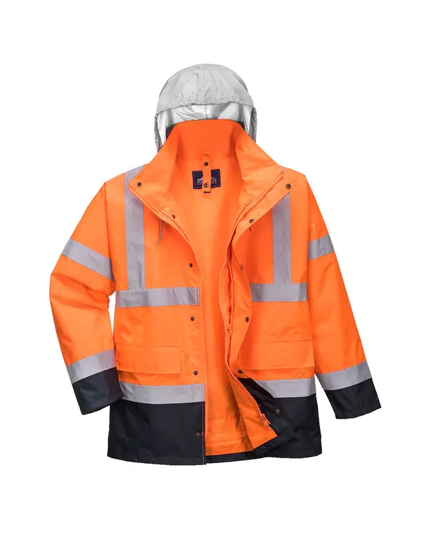 Hi-Vis Parka Bicolor Contrast 4-in-1