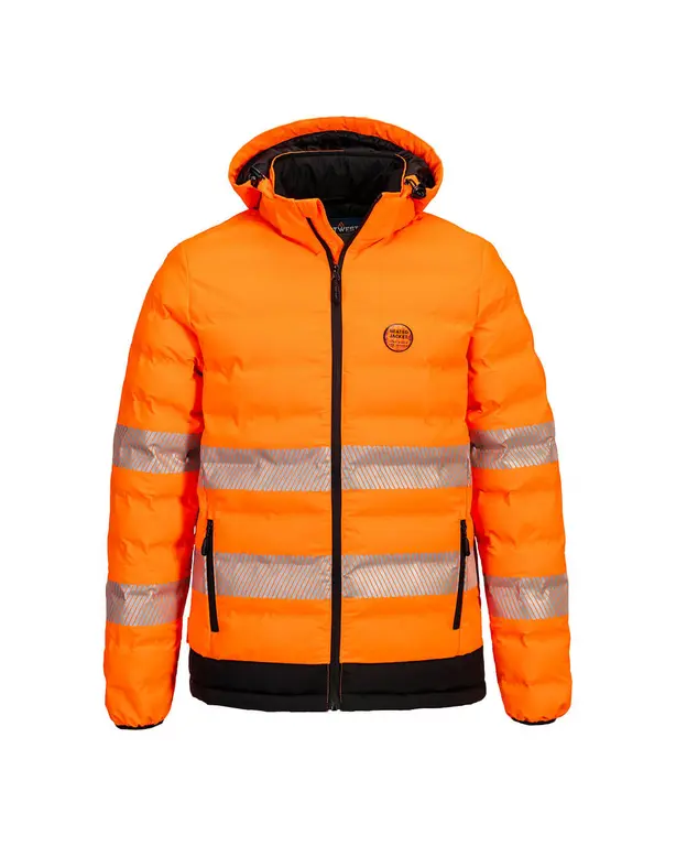 Wärmejacke HV mit Kapuze