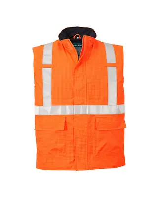 Bodywarmer Hi-Vis Bizflame antistatisch en FR