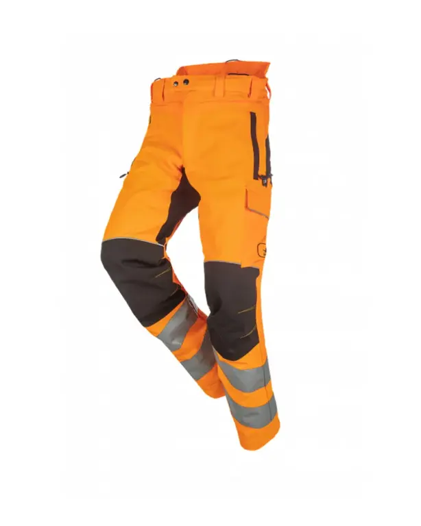 Pantalon anti-coupure, EN ISO 11393 classe 1 type A, EN ISO 20471 classe 2 1SAL Samourai HV
