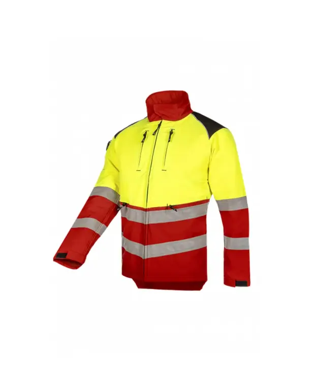 HV veste anti-coupure, EN 11393 classe 1 design B + protection ventrale, EN ISO 20471 classe 2 1SIB Forest Pro-tect