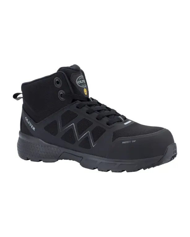 Chaussure de sécurité S3 HRO SRC ESD - EN ISO 20345:2011 S1P SRC HRO ESD BLK Jogger Ankle Boot S3