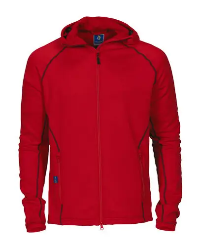 Technisch sweatshirt met volledige rits en capuchon