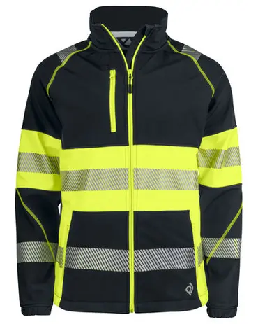 6443 Softshell Wasserabweisend - EN ISO 20471 Klasse 1