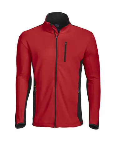 3307 Technische Fleece Full Zip Kontrast