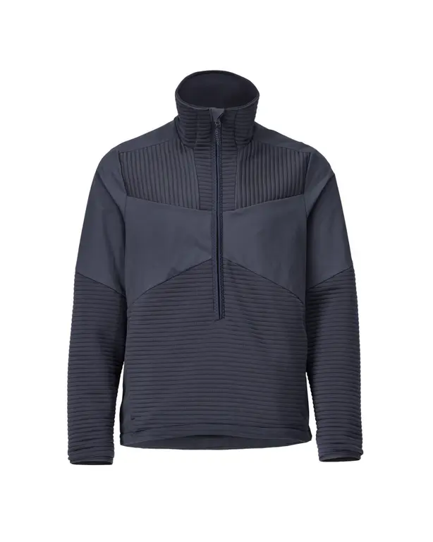 Half-zip fleece sweater with lining