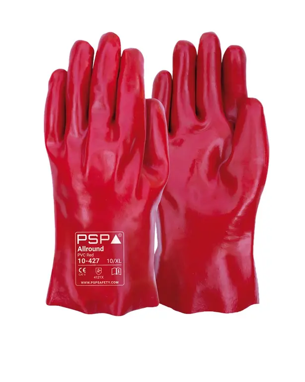 10-427 Allround PVC Rote Arbeitshandschuhe