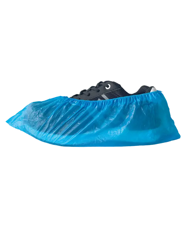 Disposable PE Overshoes Blue 30mu