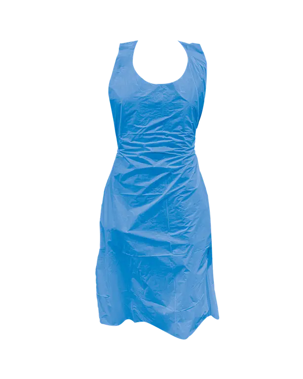 Einweg-Schürze PE 20mu, blau