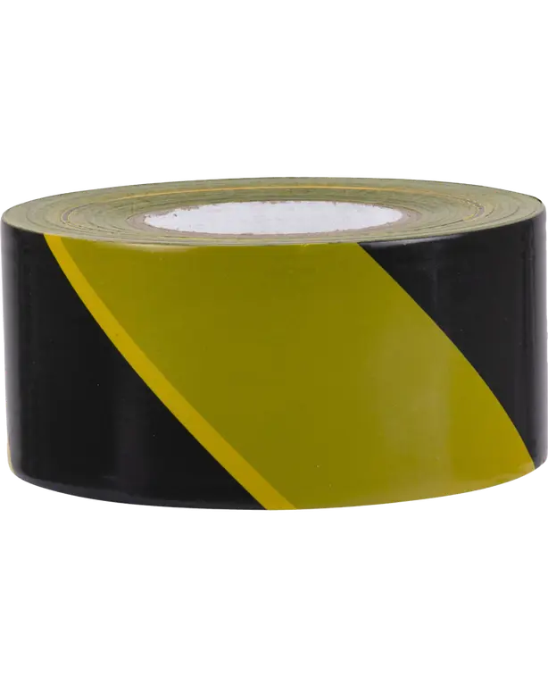 Yellow/Black Barrier Tape 80 mm x 500 meters