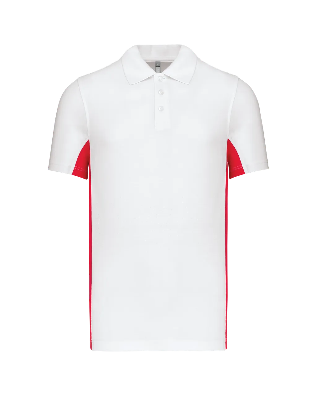 Bicolor Piqué Polo with Short Sleeves