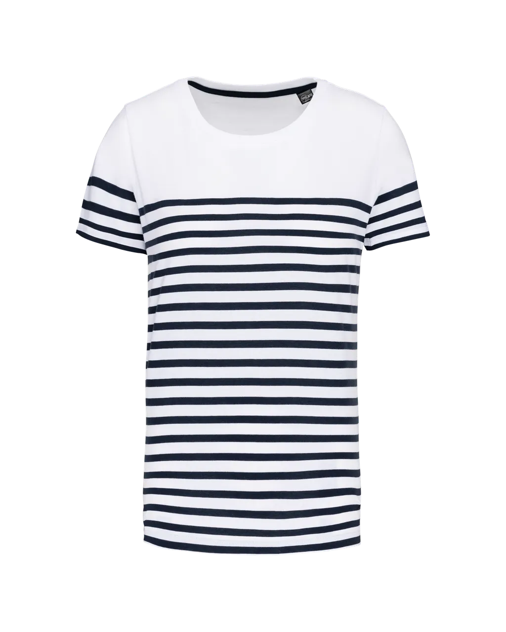 Organic Round Neck Striped T-Shirt
