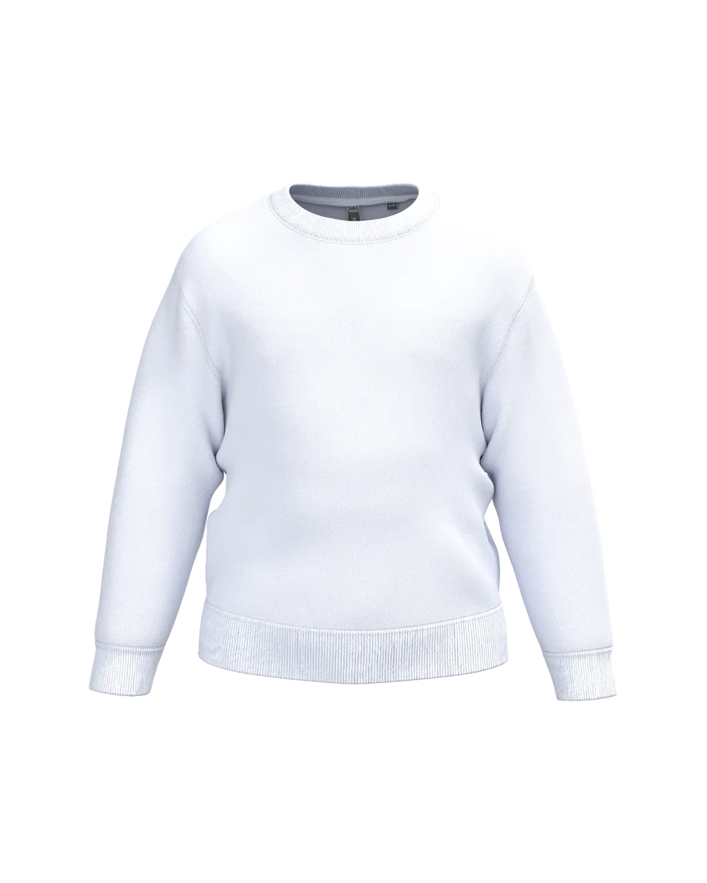 Recycled round neck sweatshirt