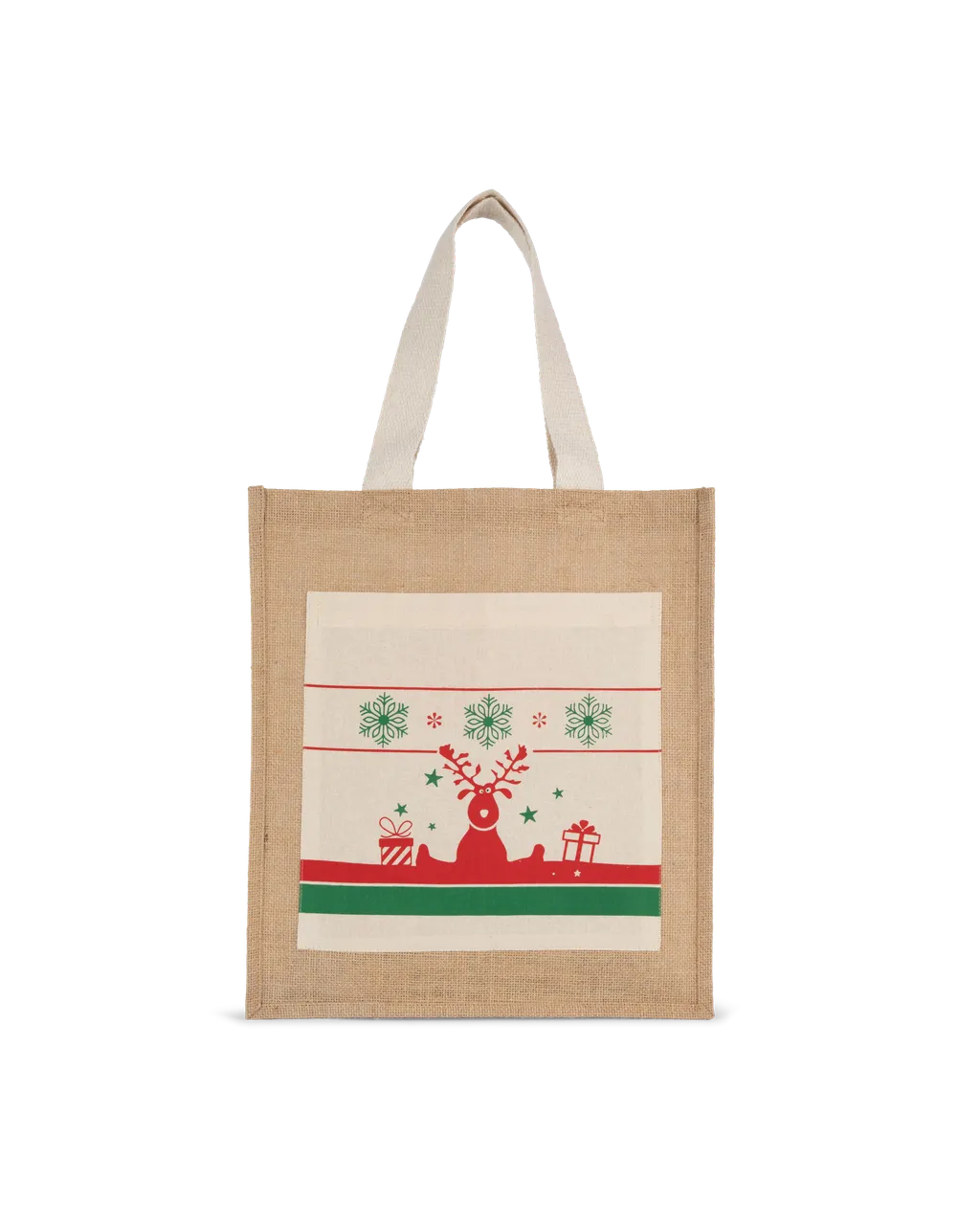 Einkaufstasche mit Weihnachtsmotiven