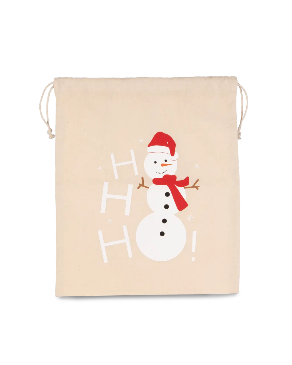 Baumwollzugtas mit Schneemann-Motiv