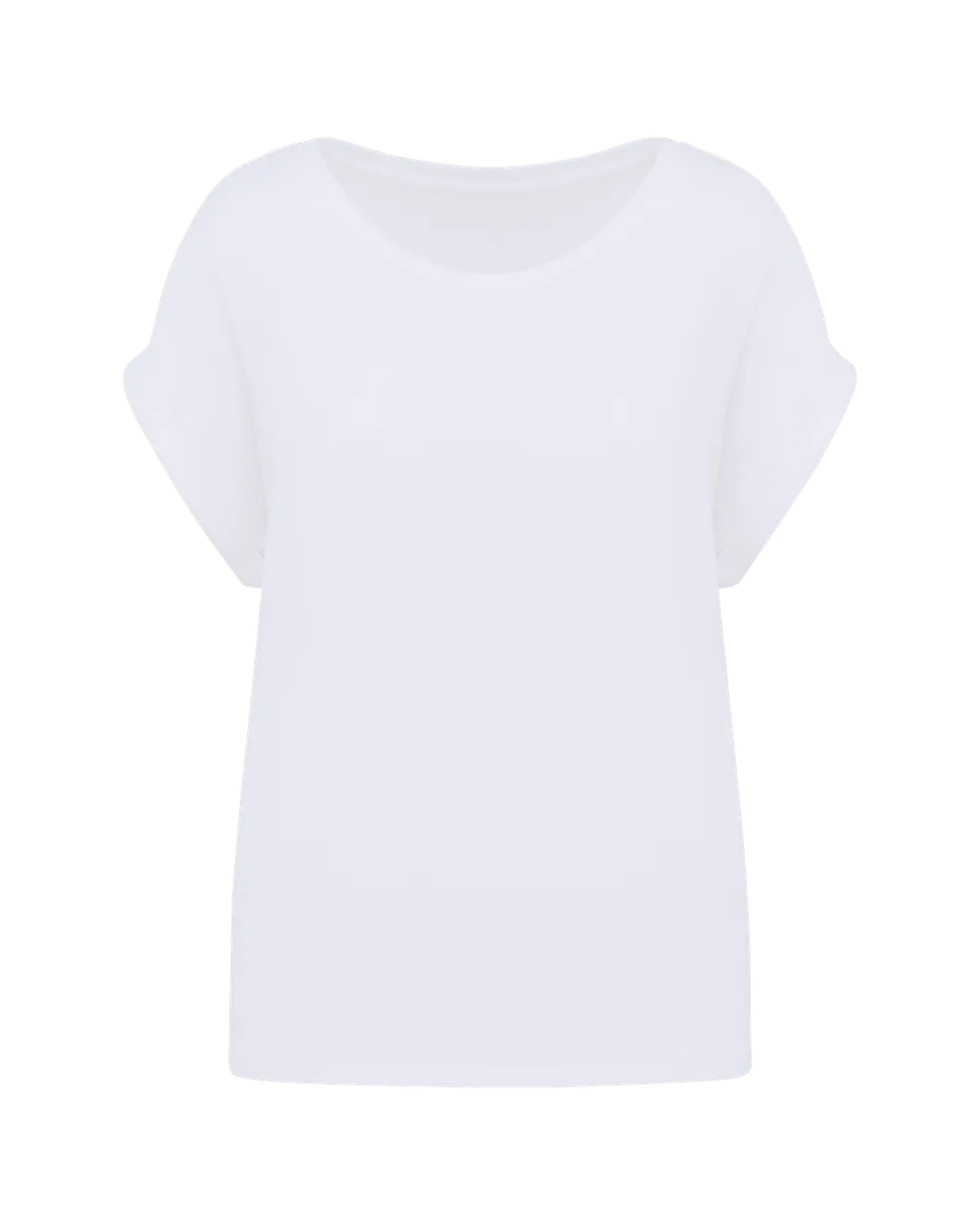 Eco-friendly T-shirt with rolled sleeves