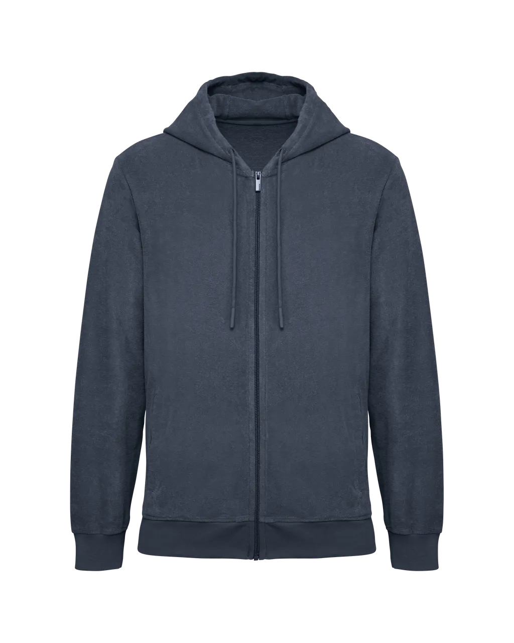 Ecoresponsabler Hoodie aus Frottee mit Reißverschluss