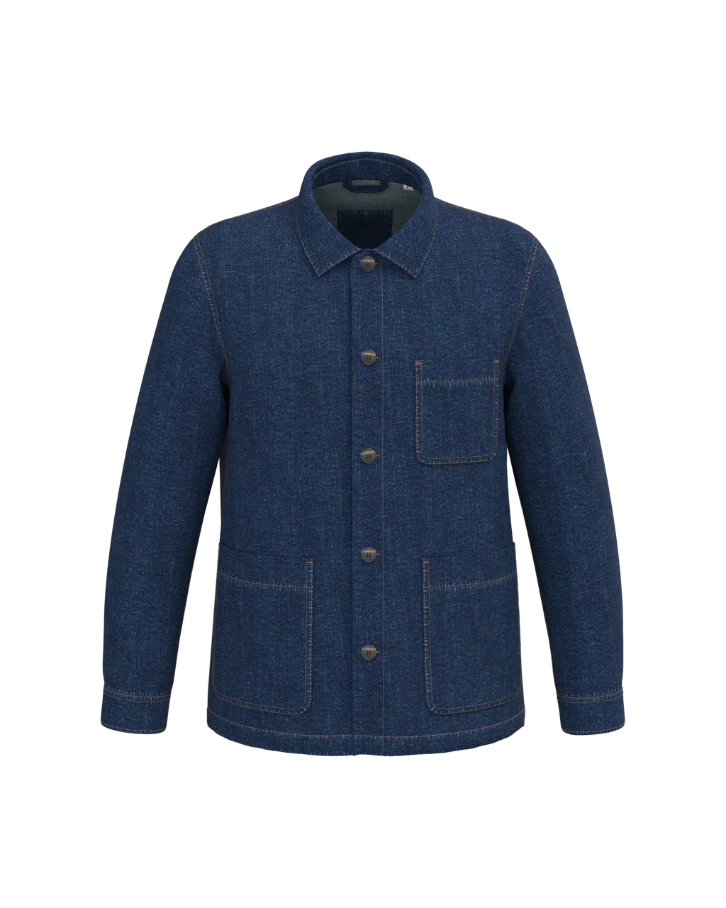 Ökologisch verantwortungsvolle Jeansjacke mit fallenden Schultern