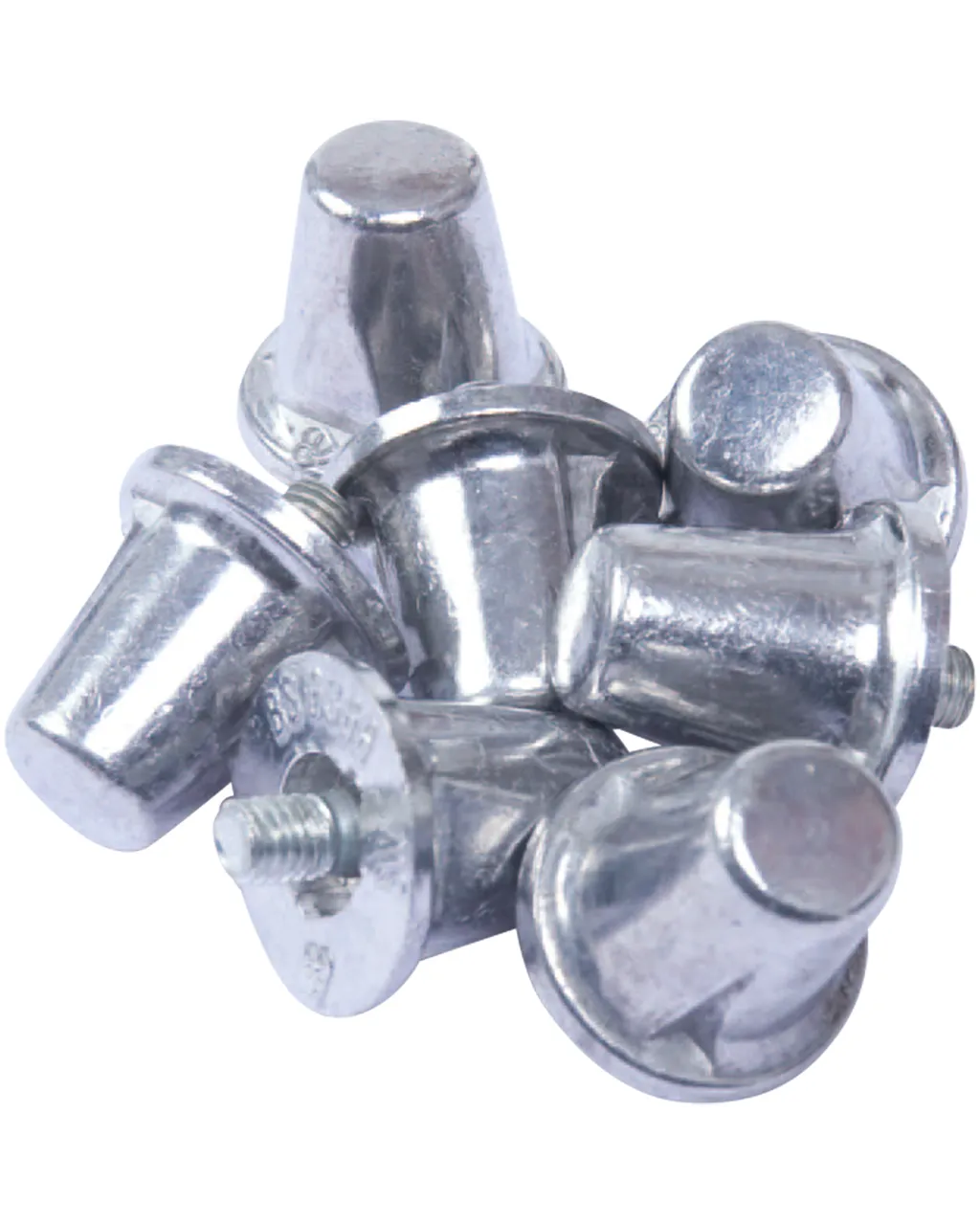 Pack van 100 conische aluminium studs