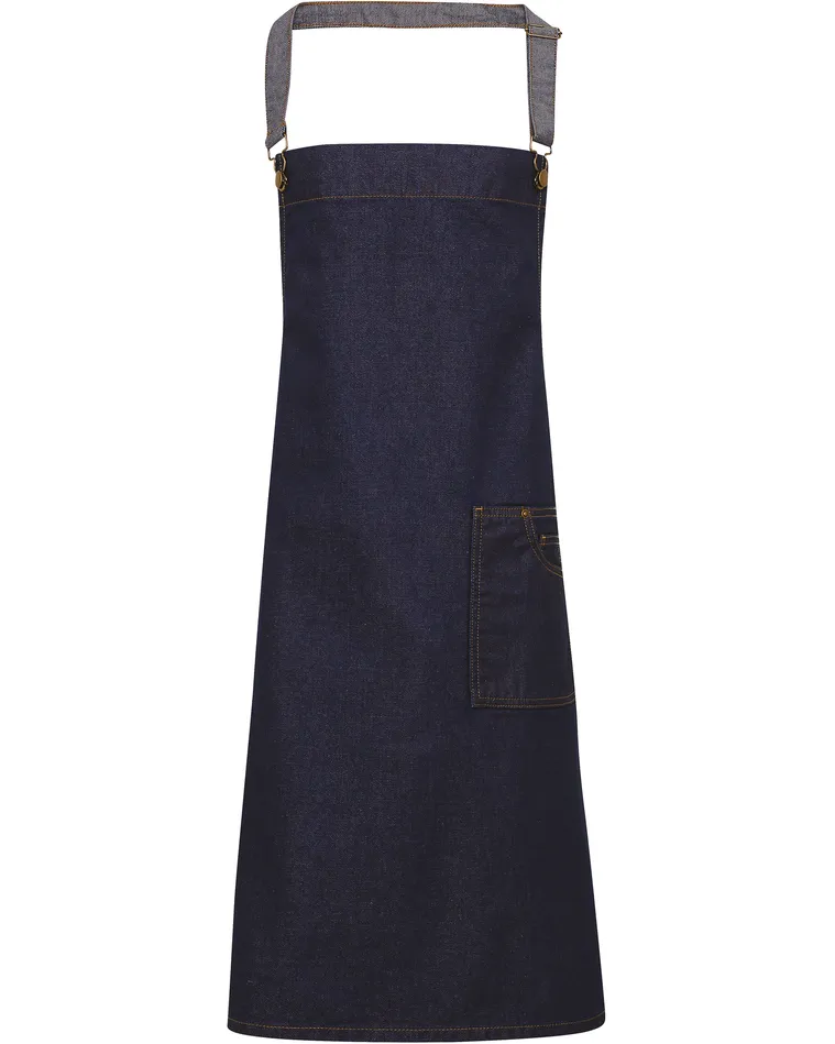 "Wax Effect" Bib Apron "District"