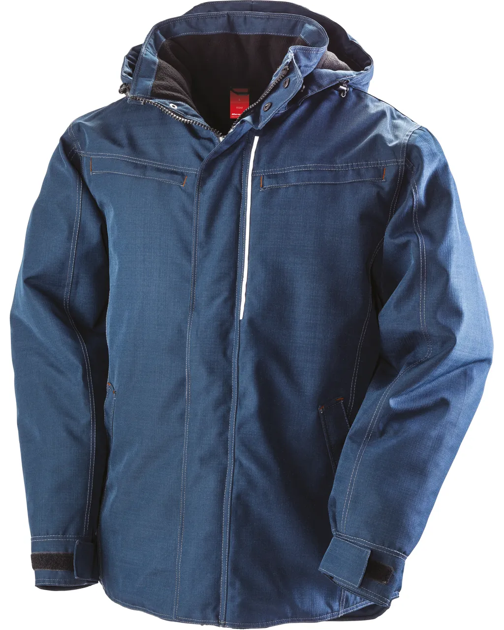 Robuste Parka Denim-Effekt