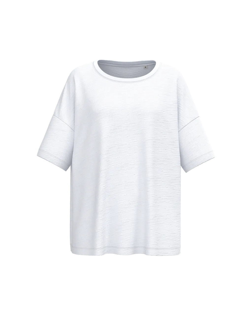 Oversized slub eco-vriendelijk T-shirt