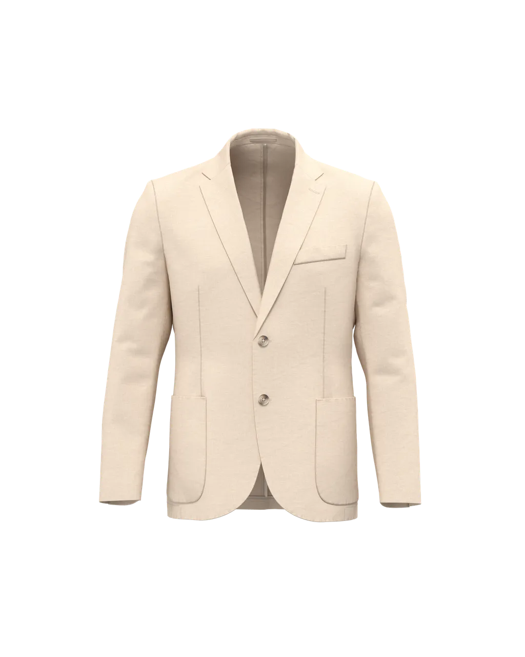 Verbleekte linnen blazer