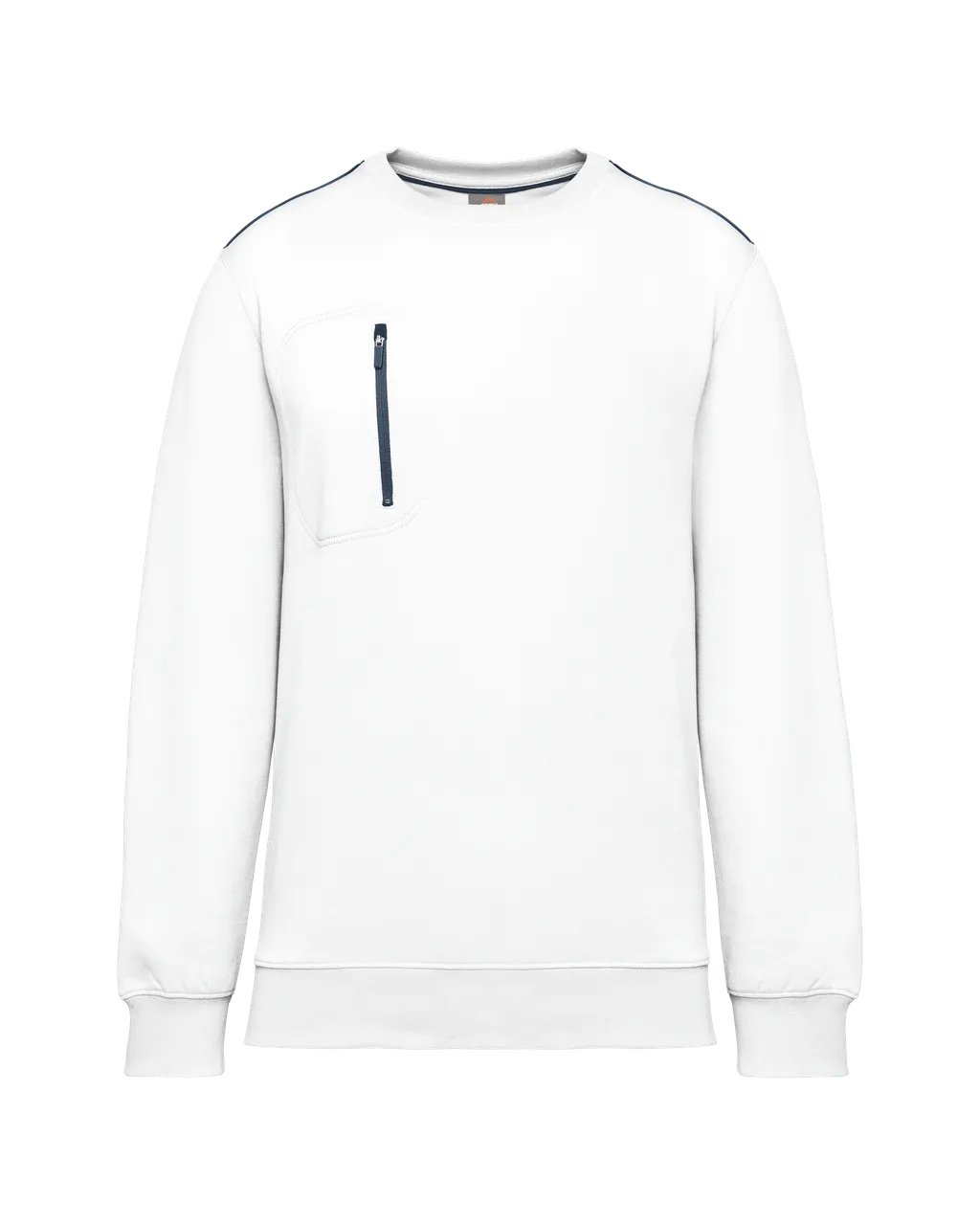 Sweatshirt Day To Day met contrast ritszak