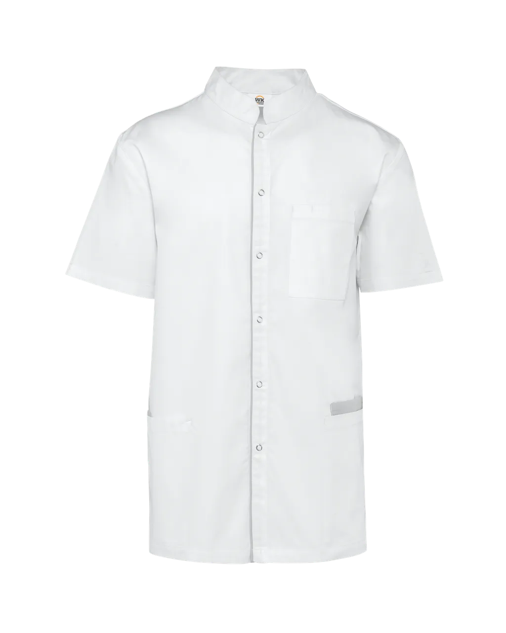 Polycotton-Bluse mit Druckknöpfen