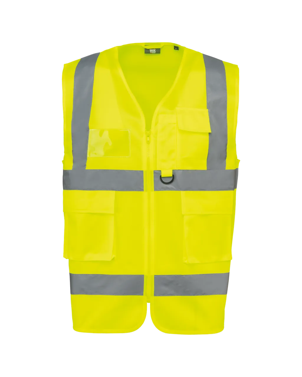 Recycled High Visibility Safety Vest with Zip