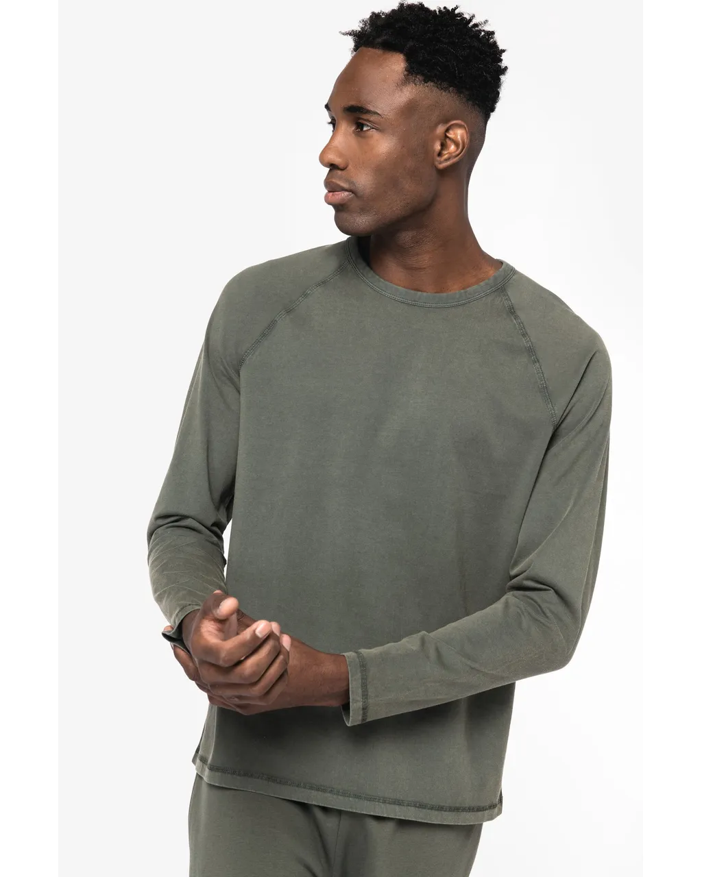 Eco-friendly long sleeve raglan T-shirt