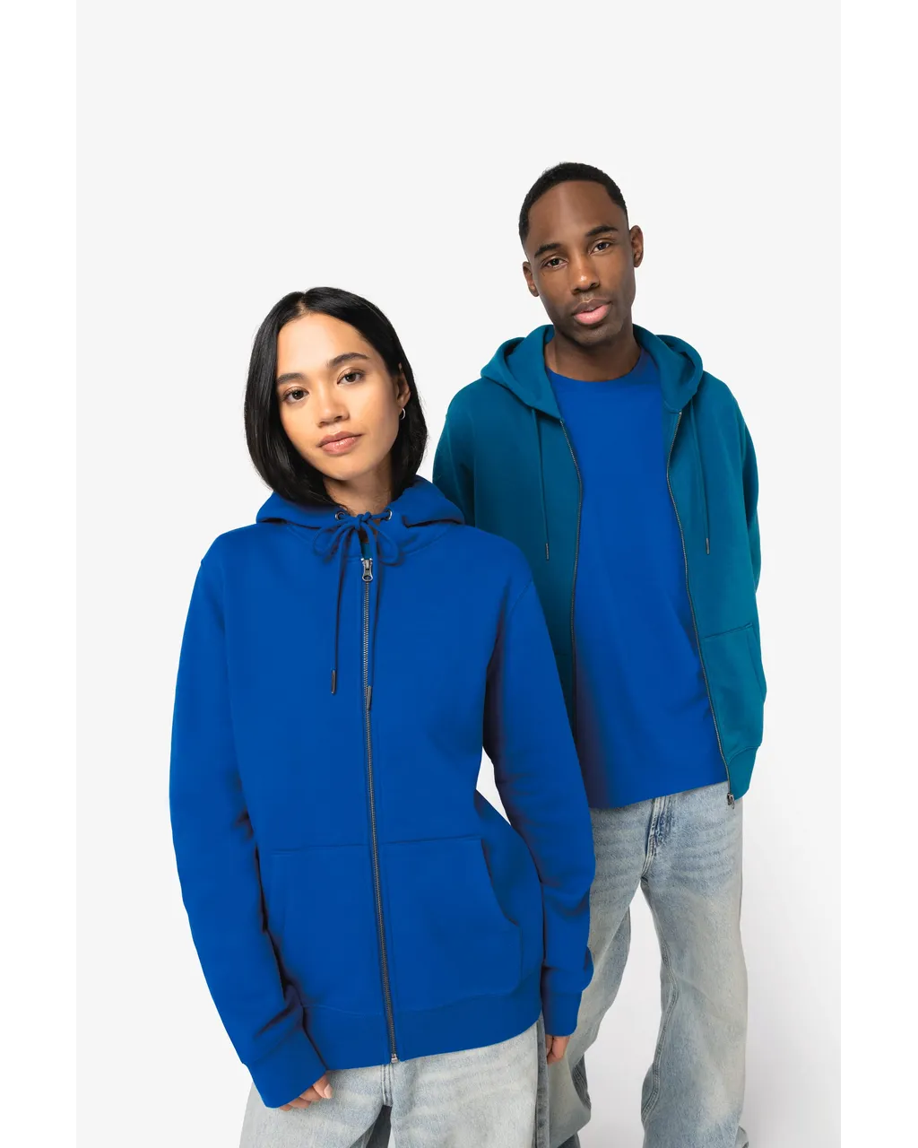 Ecoresponsabler Hoodie mit Reißverschluss