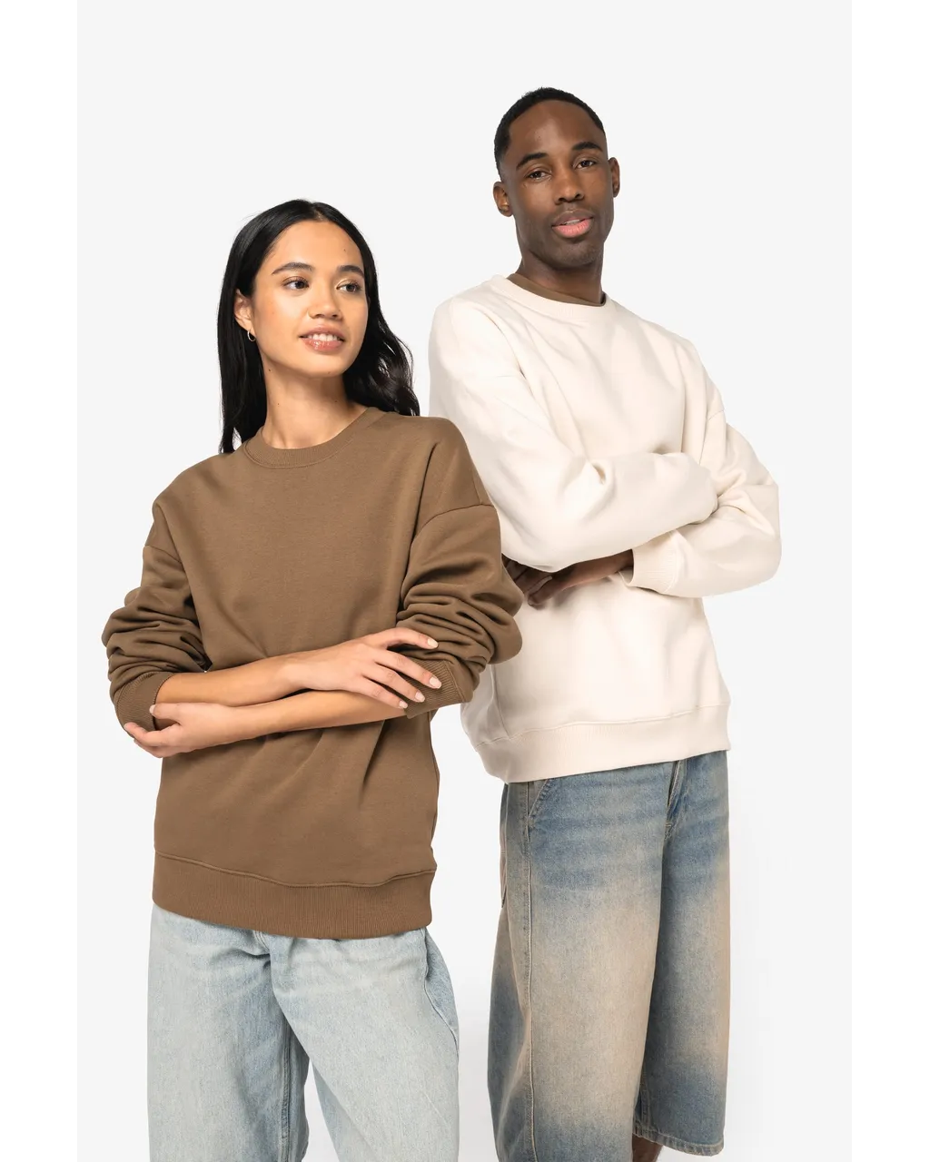 Oversized Eco-friendly Round Neck Sweatshirt
