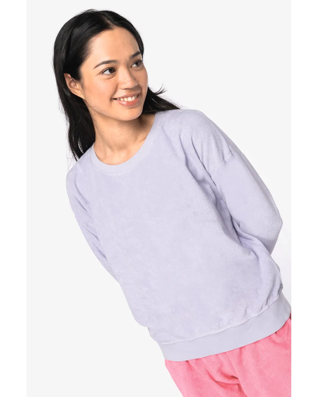 Ecoresponsabler Sweatshirt aus Frottee