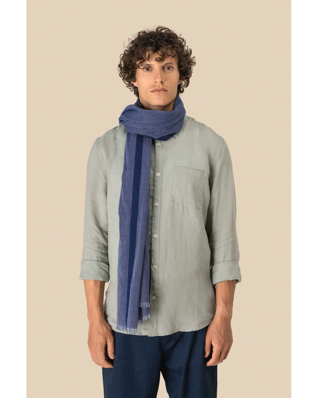 Chèche in chambray