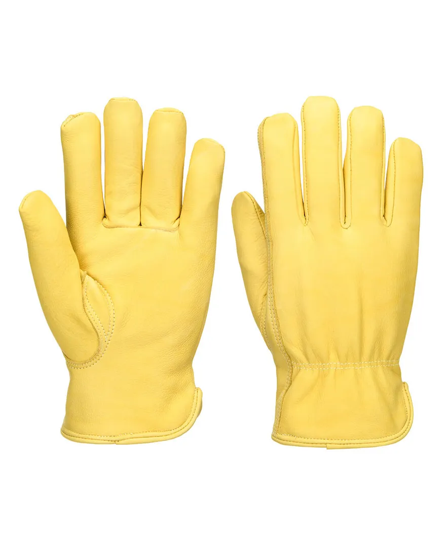 Gepolsterter Lederfahrerhandschuh