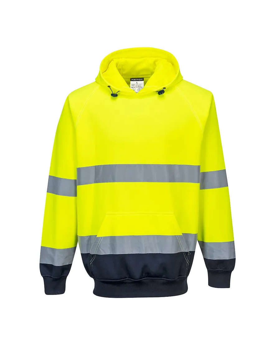 Bicolor hoodie sweatshirt