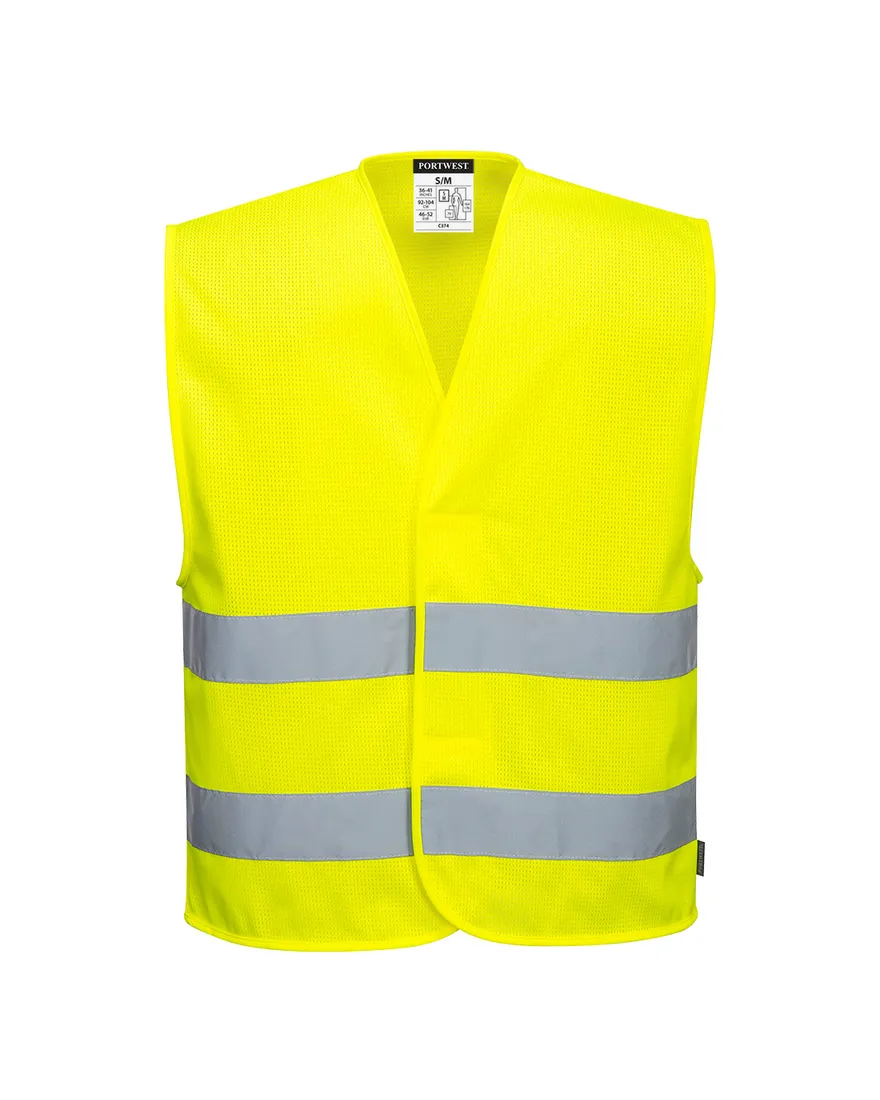 Weste 2 Bänder Hi-Vis MeshAir