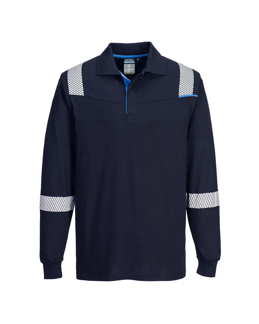 Flame Resistant Long Sleeve Polo WX3