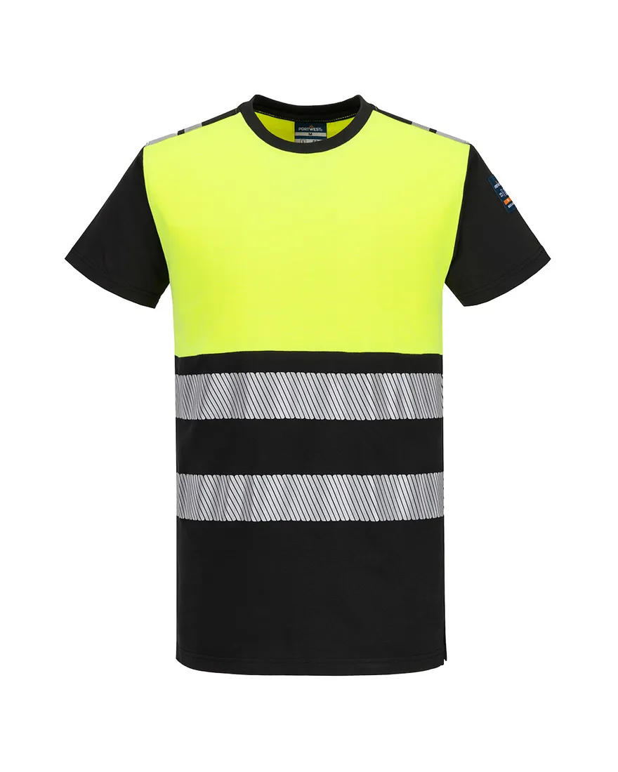 T-shirt mc PW3 Modaflame Knit HV Klasse 1 FR