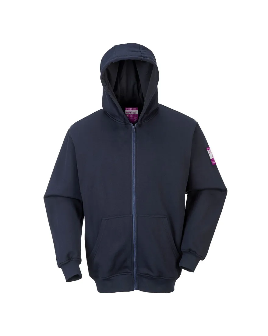 Sweatshirt FR met rits en capuchon