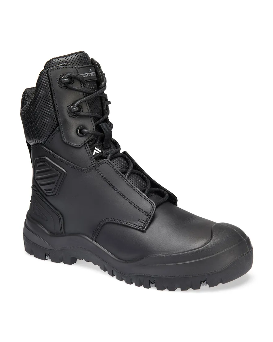 Hohe Sicherheitsstiefel aus Leder mit Stahlkappe S3 SC HRO HI CI LG SR