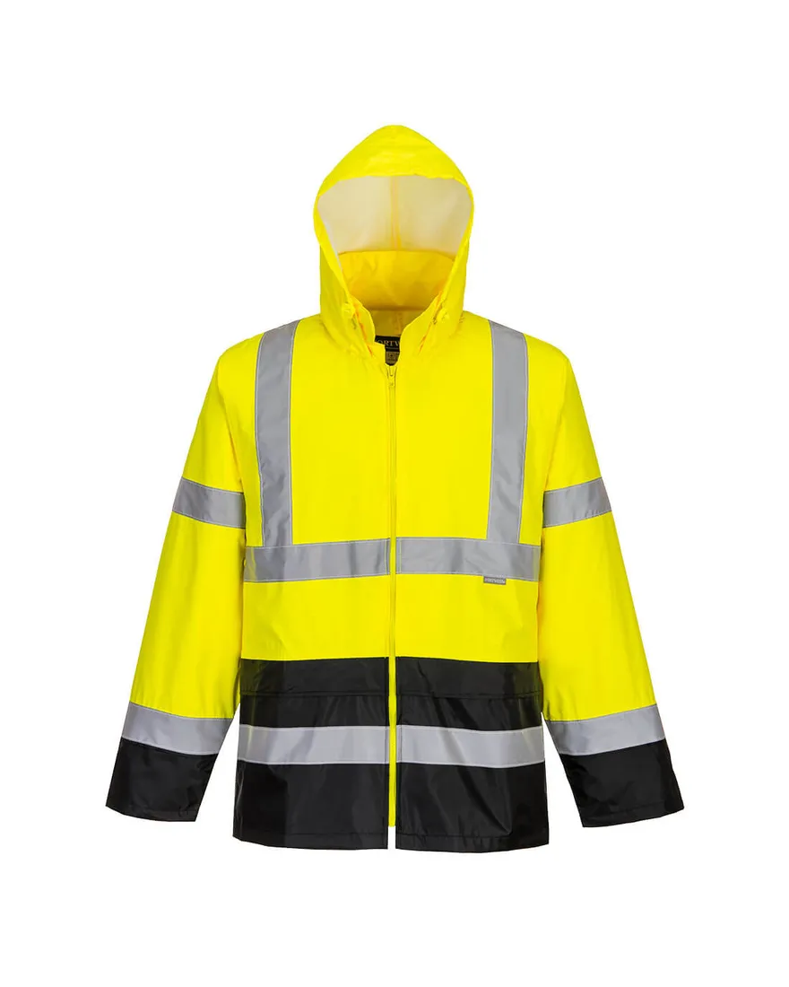 Bicolor Hi-Vis Rain Jacket