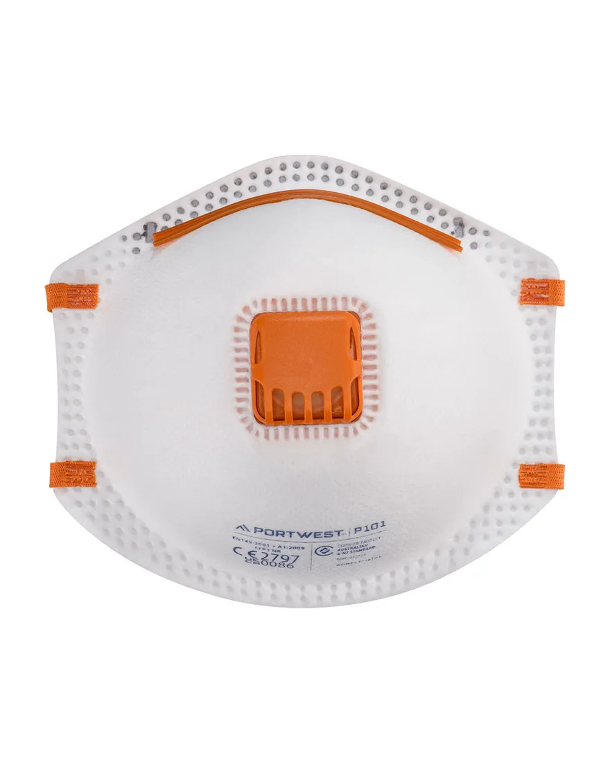 Stofmasker met klep FFP1 (Pk10)