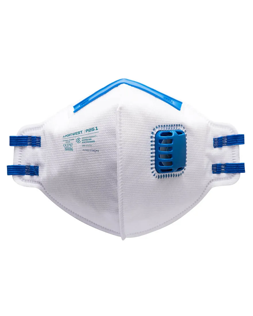 Masque pliable FFP2 avec valve (20pcs)