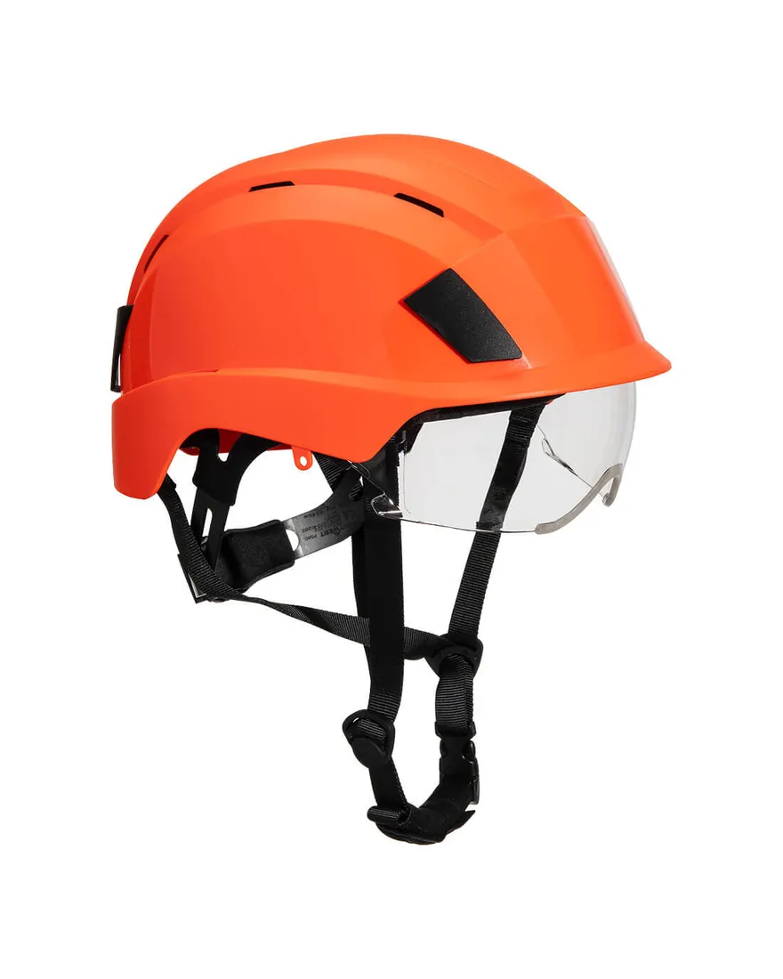 Helm met geïntegreerde bril
