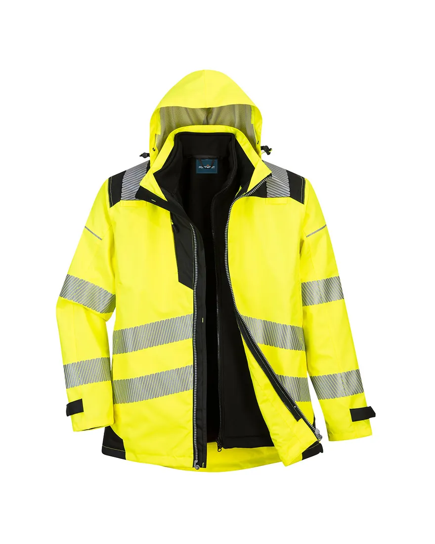 Parka PW3 3-in-1 hoge zichtbaarheid