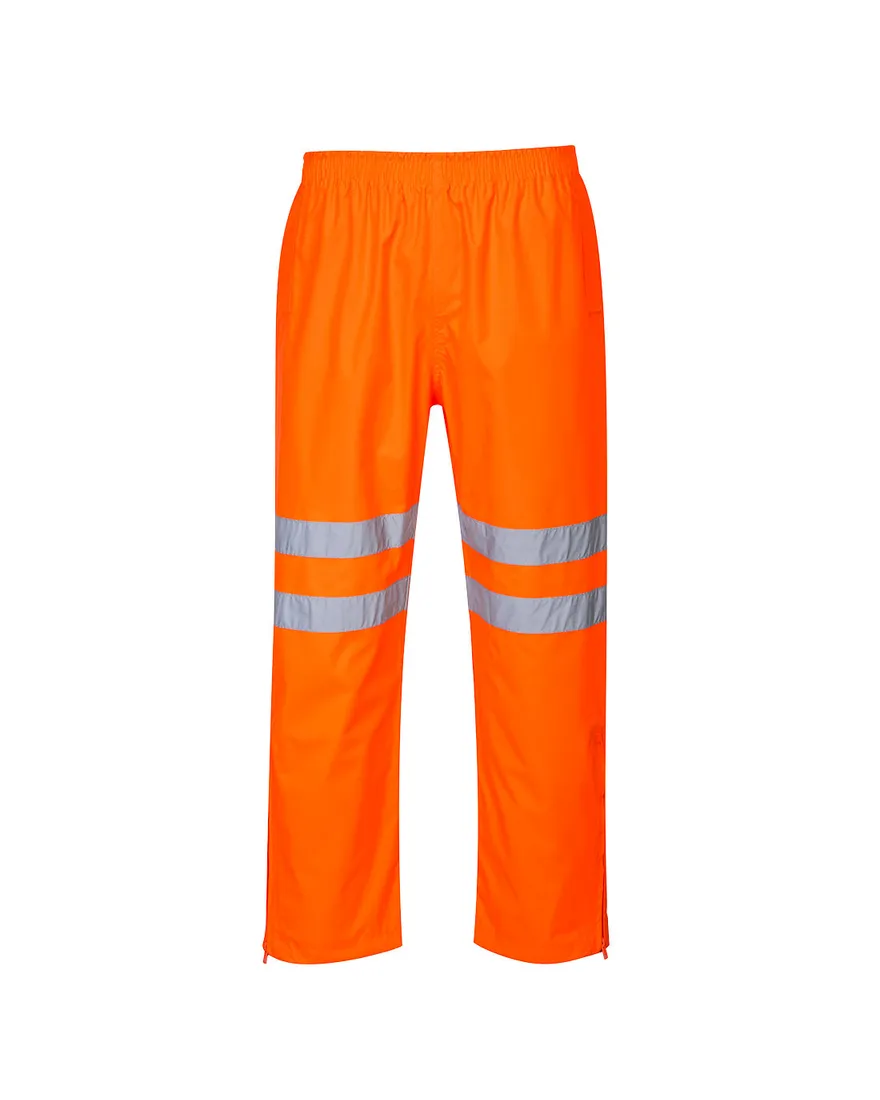 Hi-Vis Breathable Rain Trousers