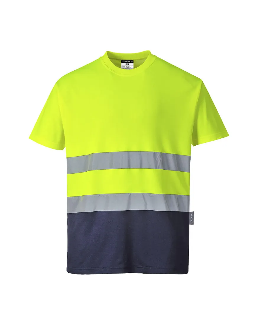 Bicolor Cotton T-Shirt